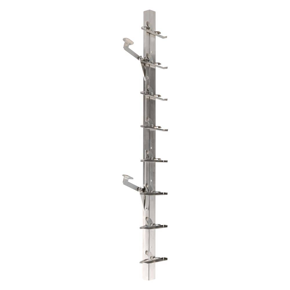 MSI Jalousie Natural Window Projection 8-Blade Brackets 29.5 in. x 4 in. Left Hand Operation