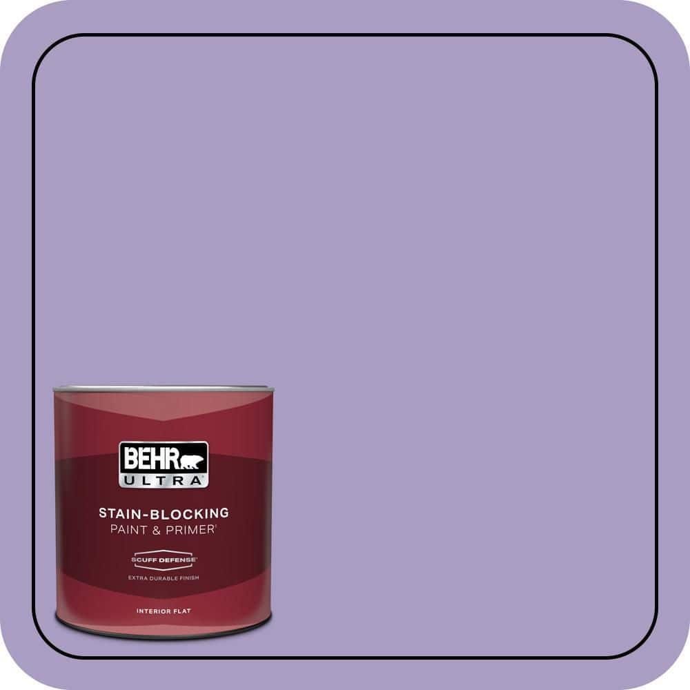 BEHR ULTRA 1 qt. #M560-4 Evening Slipper Extra Durable Flat Interior Paint & Primer