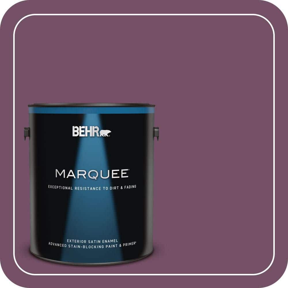 BEHR MARQUEE 1 gal. #690D-7 Radicchio Satin Enamel Exterior Paint & Primer