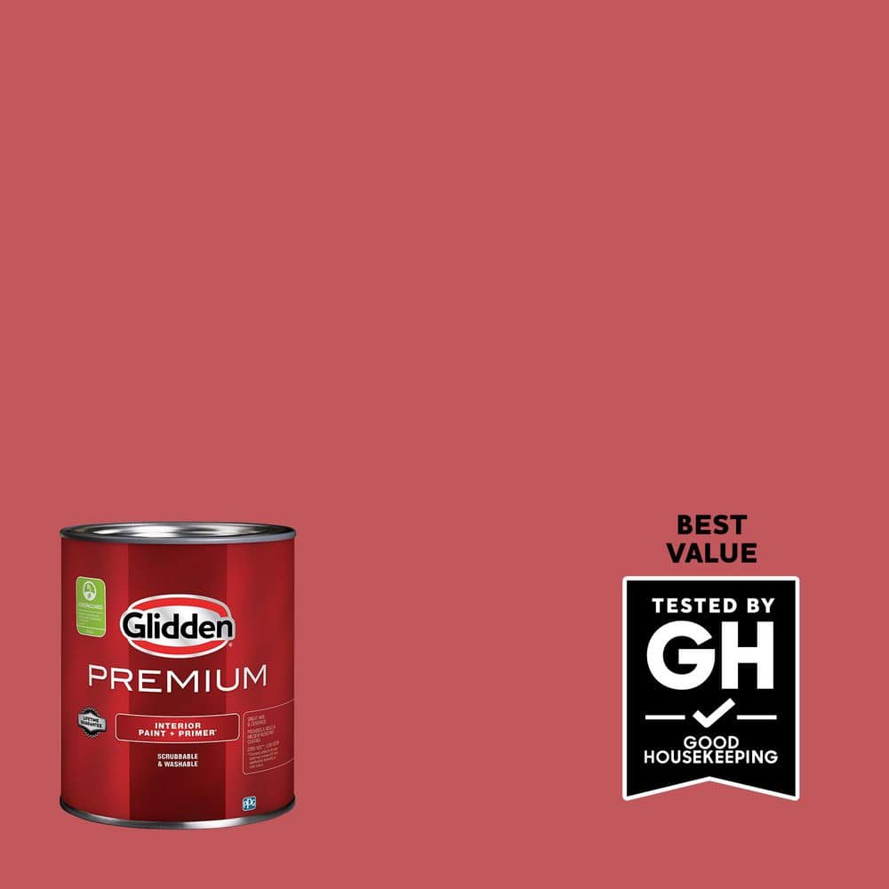 Glidden Premium 1 qt. PPG1187-6 Bonfire Flat Interior Latex Paint (1)