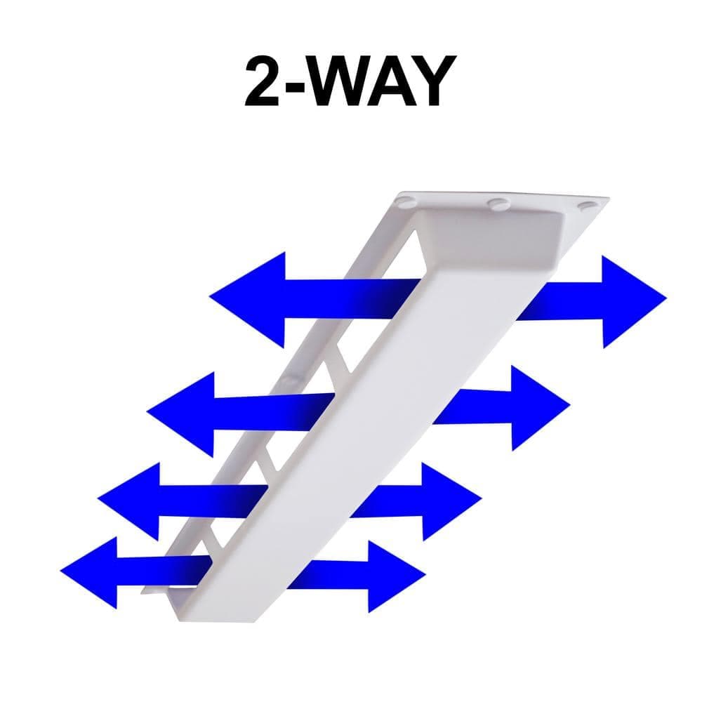 Elima-Draft Commercial 2-Way Air Deflector Cover for Linear Diffuser (2)
