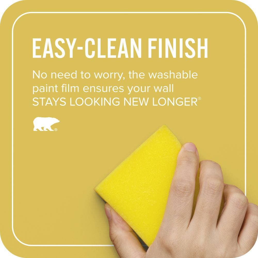 BEHR ULTRA 1 gal. #P320-6A Flustered Mustard Extra Durable Flat Interior Paint & Primer (4)