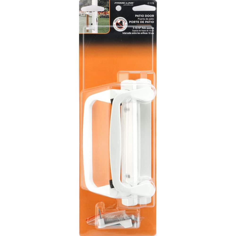 Prime-Line Diecast, White, Patio Door Handle (3)