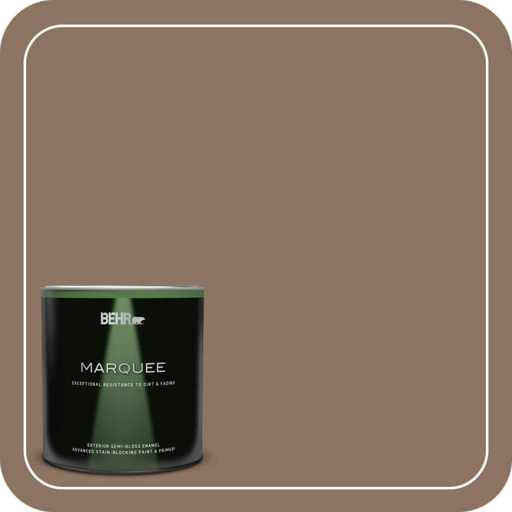 BEHR MARQUEE 1 qt. #700D-6 Belgian Sweet Semi-Gloss Enamel Exterior Paint & Primer