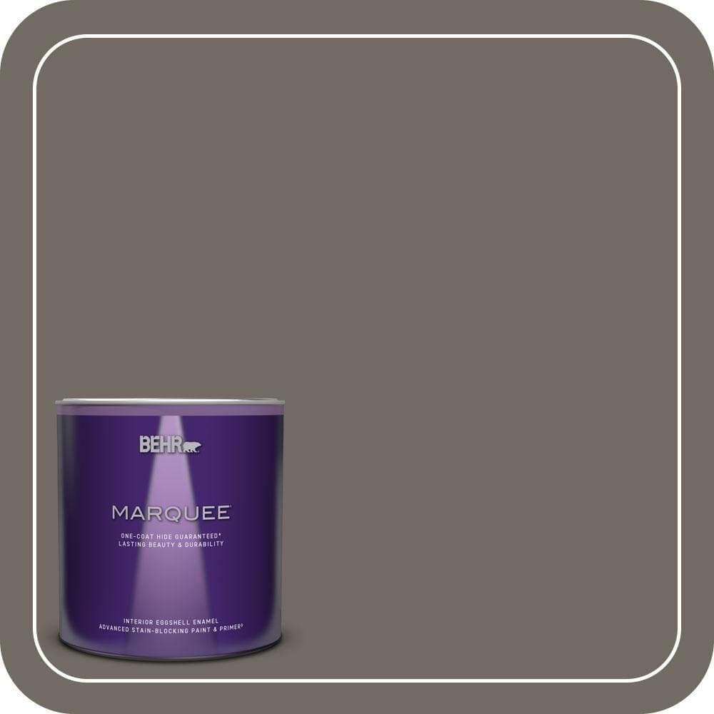 BEHR MARQUEE 1 qt. #PPU24-04 Burnished Pewter Eggshell Enamel Interior Paint & Primer (1)