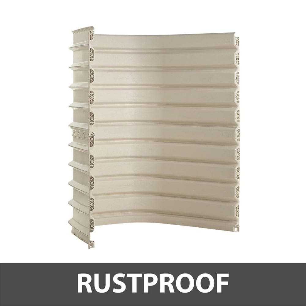 SHAPE PRODUCTS Rockwell Denali 60 in. x 39 in. x 73 in. Composite Window Well