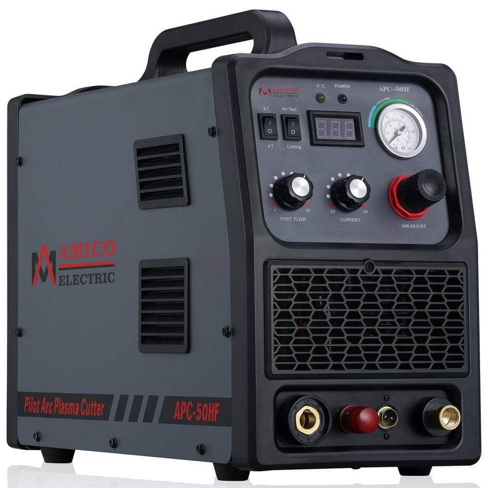 AM AMICO ELECTRIC 50 Amp Non-Touch Pilot Arc Plasma Cutter, 4/5 in. Clean Cut, 80% Duty Cycle 90-Volt to 300-Volt Wide Voltage (3)