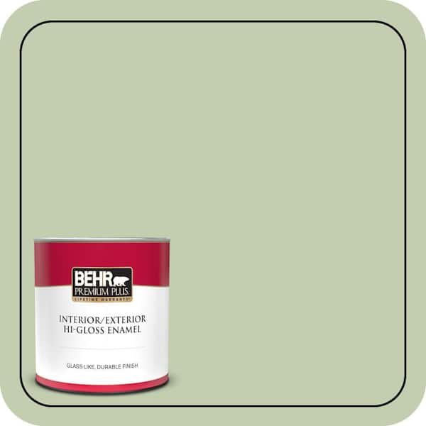 BEHR PREMIUM PLUS #M380-3 Growing Season Enamel Low Odor & Primer (4)