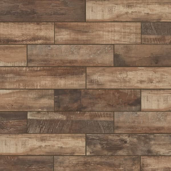Florida Tile Home Collection Wind River Beige 6 in. x 24 in. Porcelain Floor and Wall Tile (0.93 sq. ft.)