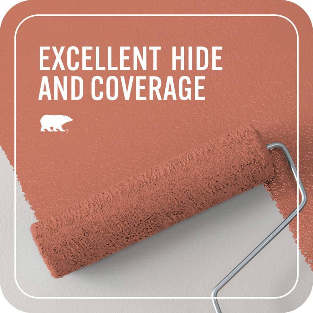 BEHR PREMIUM PLUS 1 qt. #MQ4-33 Aloe Blossom Flat EcoMix Plant-Based Interior Paint & Primer (2)