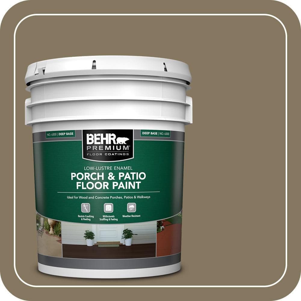 BEHR PREMIUM 5 gal. #N310-6 Palm Desert Low-Lustre Enamel Interior/Exterior Porch and Patio Floor Paint (1)