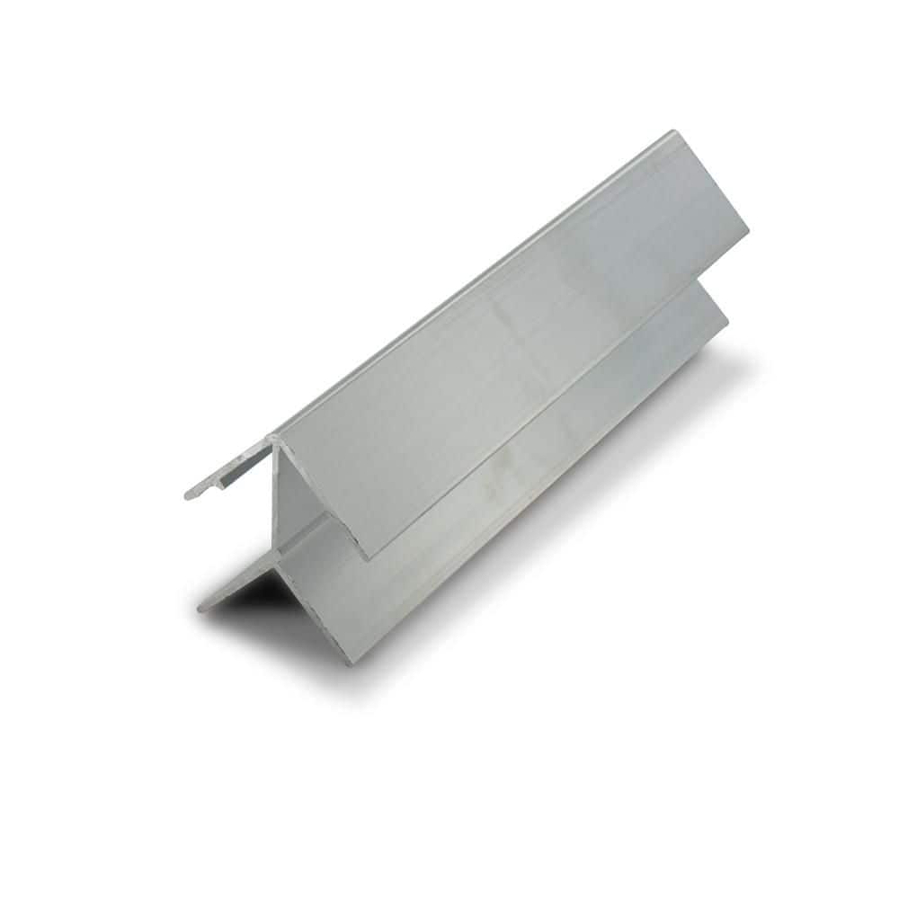 Outwater 1.25 in. D x 1.25 in. W x 72 in. L Unfinished Paintable Mill Aluminum Corner Moulding Fits 3/4 in. Boards (18-Pack) (1)