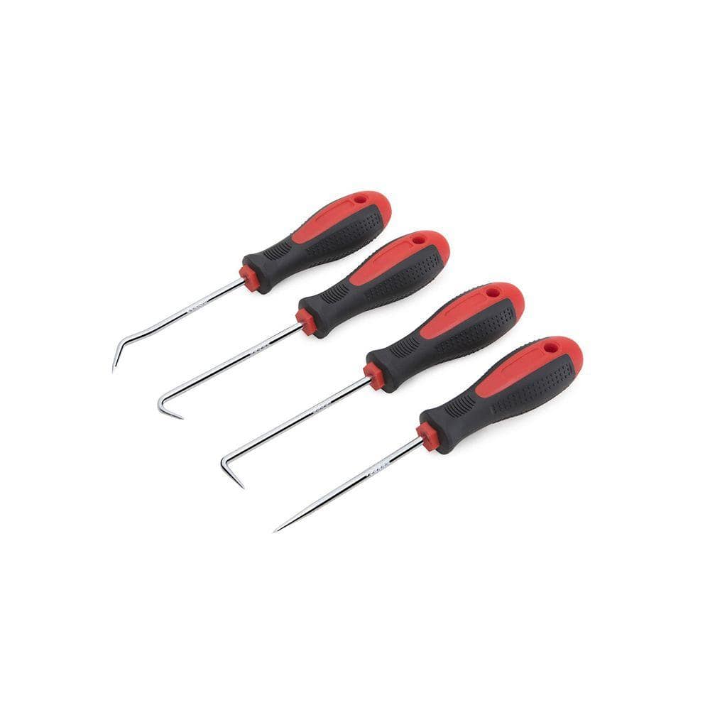 Justincity Precision Hook and Pick Set 4 Piece Hand Tools for Automotive Heat-Treated Steel Rustproof Non-Slip Grip (1)
