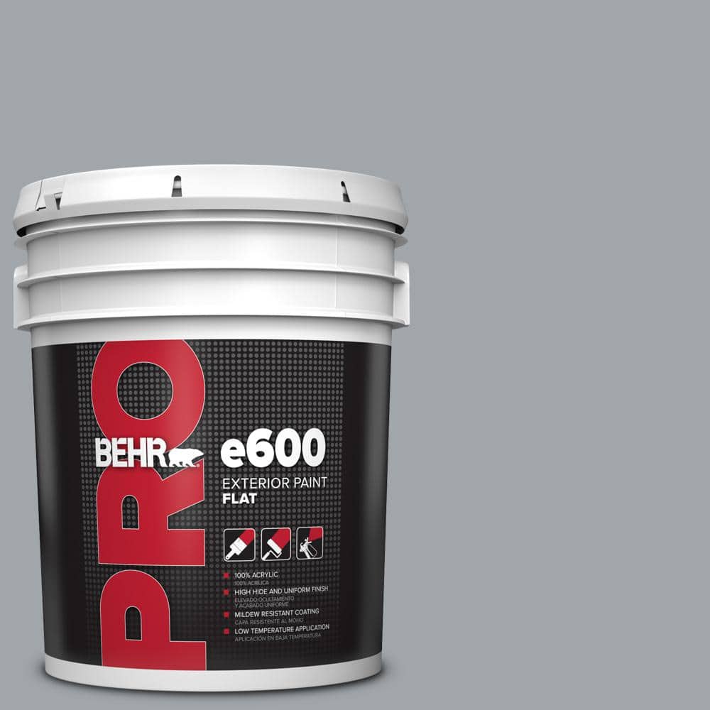 BEHR PRO 5 gal. #PPU26-19 Chance of Rain Flat Exterior Paint