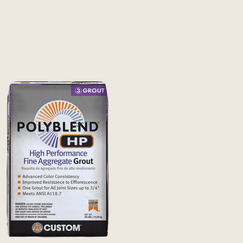 Custom Building Products Polyblend HP #381 Bright White 25lb High Performance Fine Aggregate Grout (2)