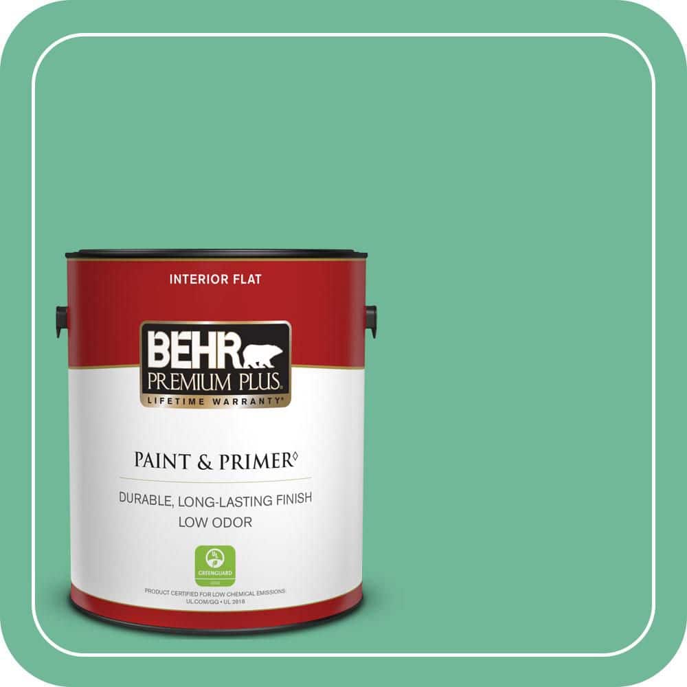 BEHR PREMIUM PLUS 1 gal. #MQ6-41 Farmers Market Flat Low Odor Interior Paint & Primer