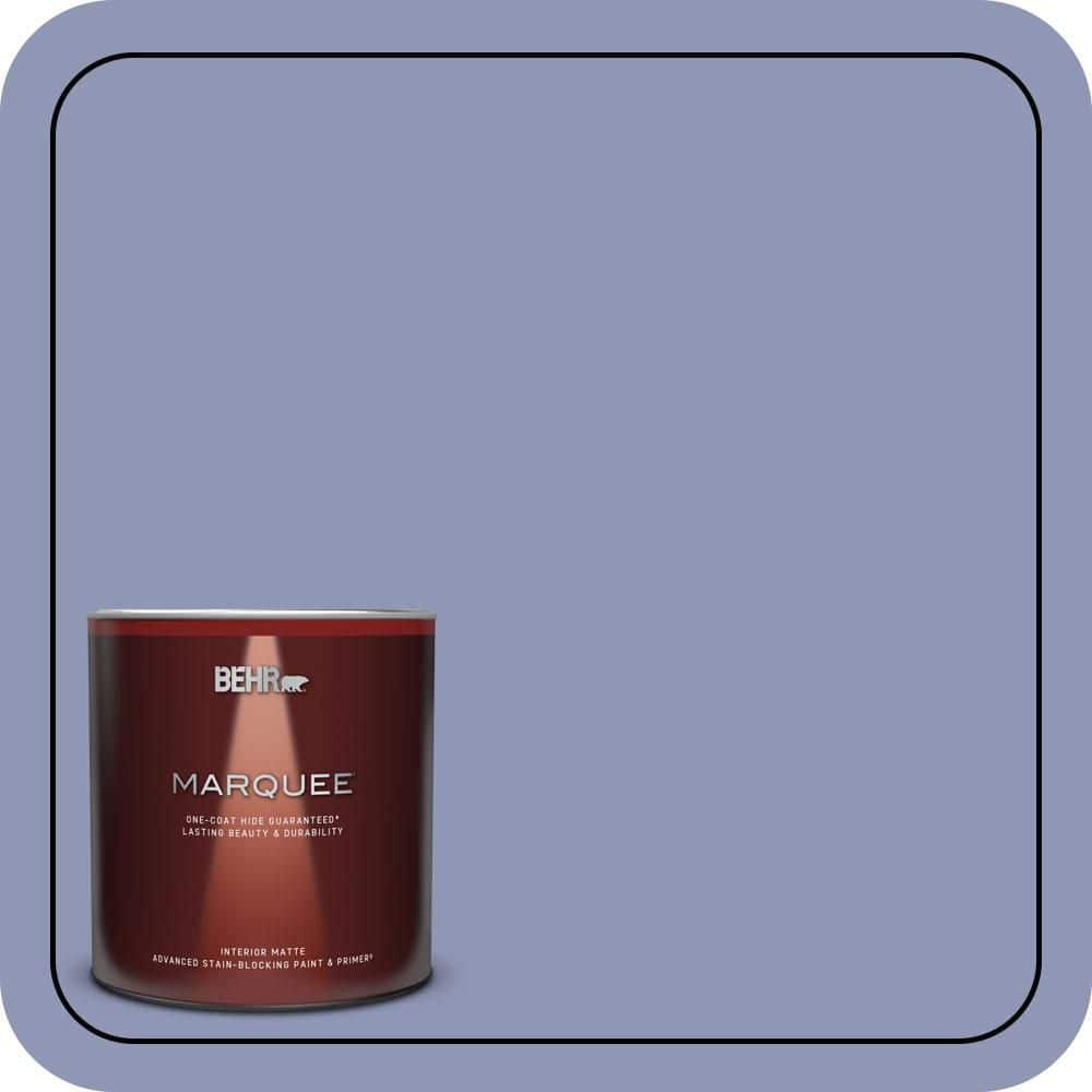 BEHR MARQUEE 1 qt. #S540-4 Vintage Ribbon One-Coat Hide Matte Interior Paint & Primer (1)