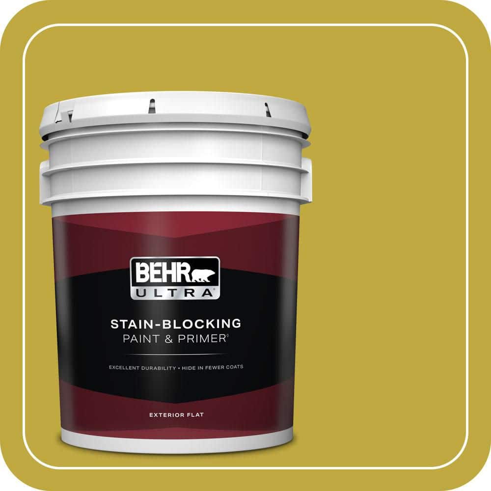 BEHR ULTRA 5 gal. #P330-6 Margarita Flat Exterior Paint & Primer
