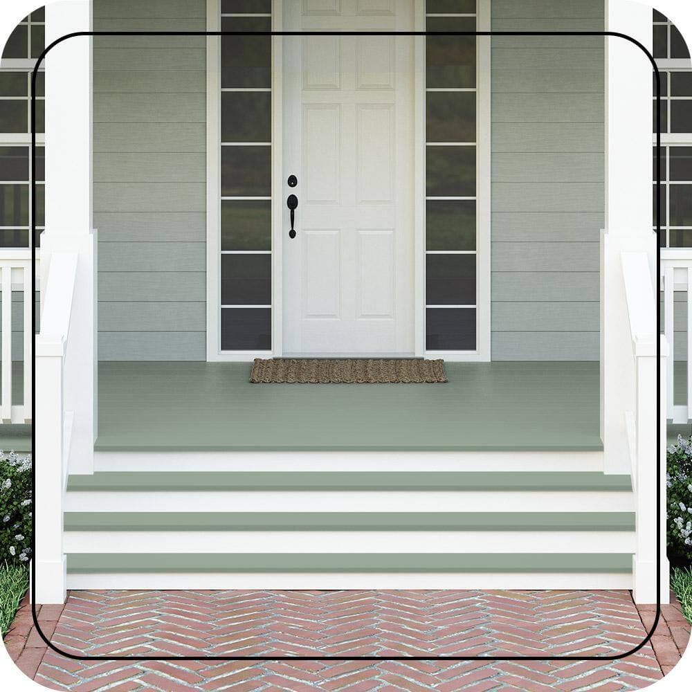 BEHR PREMIUM #450F-4 Textured Low-Lustre Enamel Interior/Exterior Porch and Patio Anti-Slip Floor Paint (2)