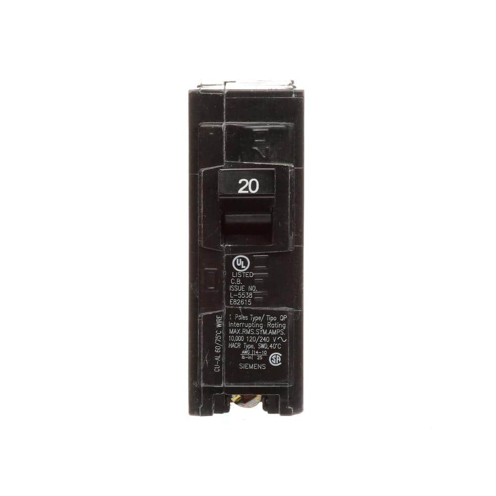 Siemens 20 Amp Single-Pole Type QP Circuit Breaker (3)