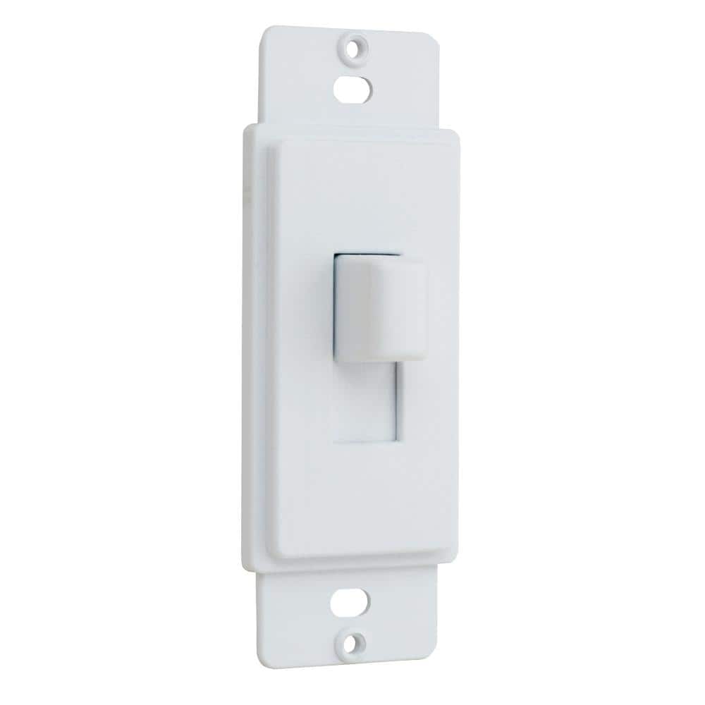 Commercial Electric 1-Gang Toggle Cover-up Plastic Wall Plate Adapter, White (Textured/Paintable Finish) (3)