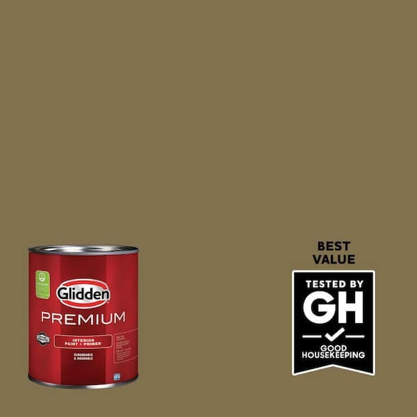 Glidden Premium 1 qt. PPG1104-7 Outrigger Satin Interior Latex Paint (2)