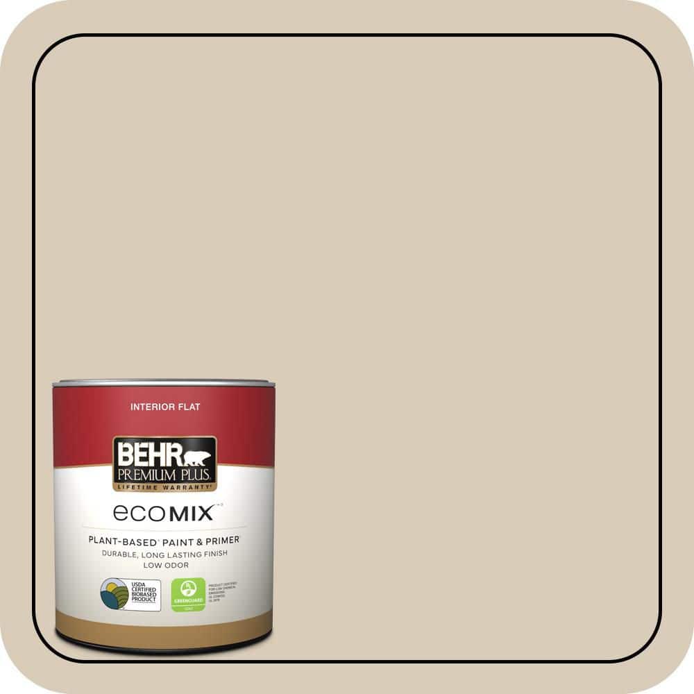 BEHR PREMIUM PLUS #MQ2-27 Studio Clay Flat EcoMix Plant-Based & Primer (1)