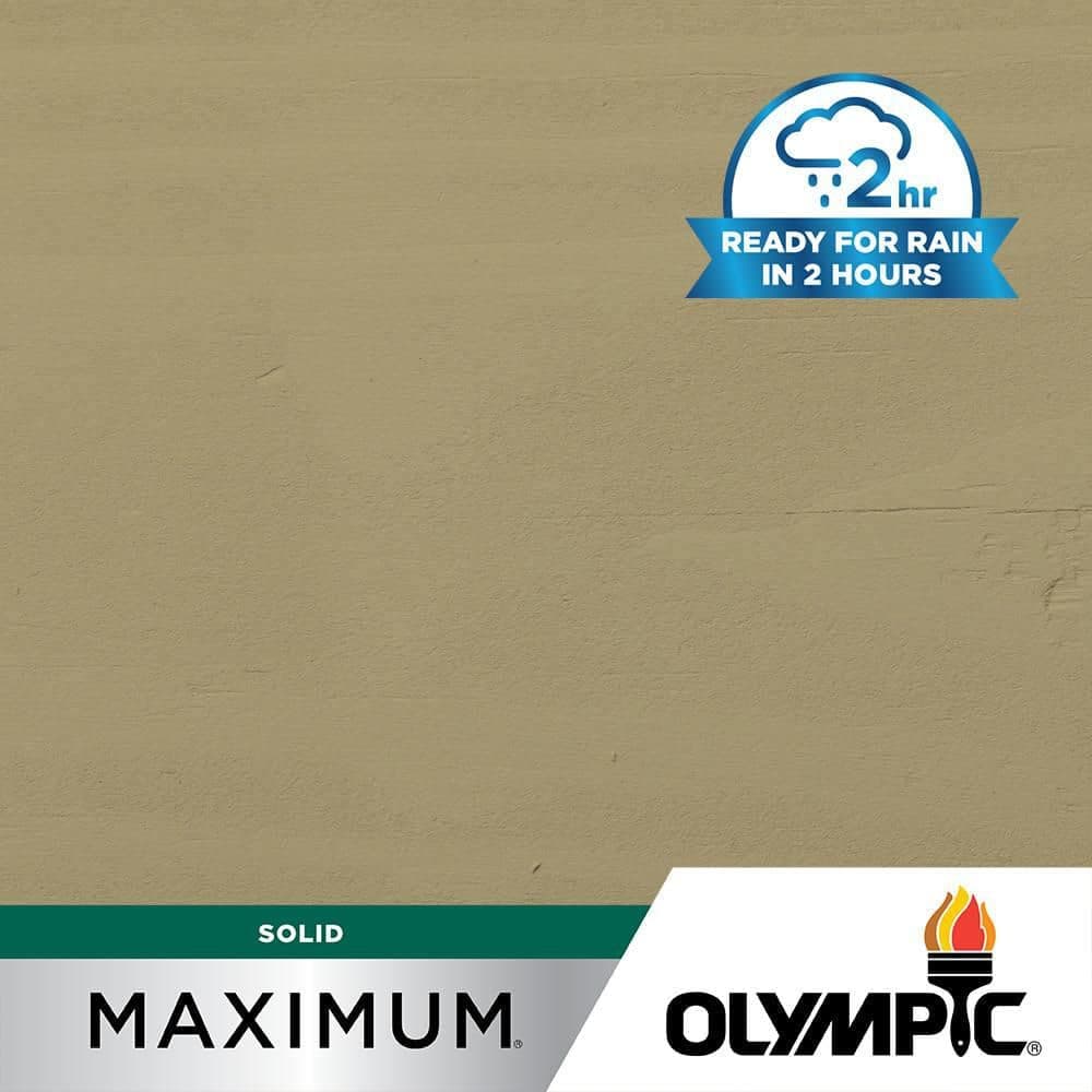 Olympic Maximum 1 gal. SC-1006 Autumn Sand Solid Color Exterior Stain and Sealer in One