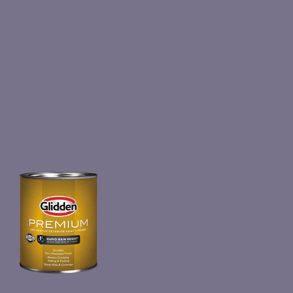 Glidden Premium 1 qt. PPG1173-6 Plum Shade Flat Exterior Paint