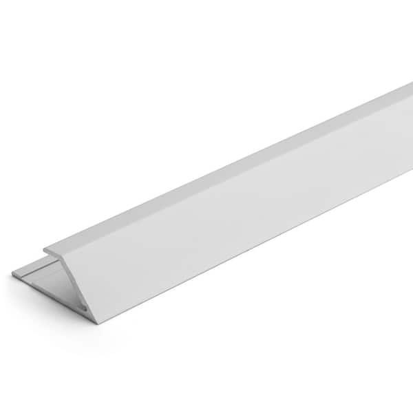 TrimMaster Satin Silver 8mm x 84 in. Aluminum Reducer Floor Transition Strip