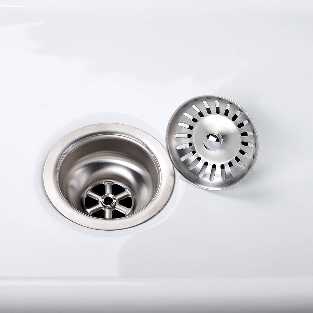 Swiss Madison 4.5 in. Slotted Stainless Steel Drain (3)