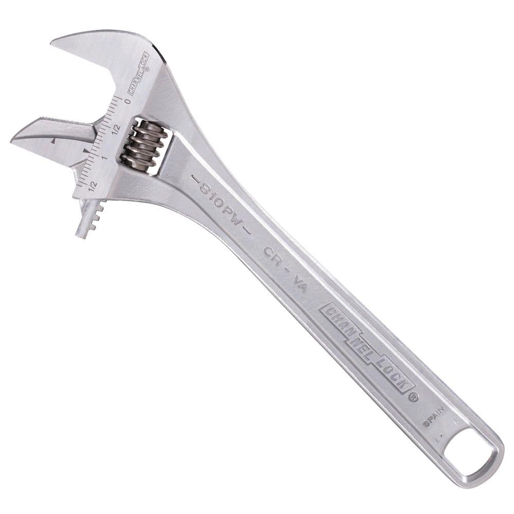 Channellock Reversible Jaw 10 in. Chrome Adjustable/Pipe Wrench (1)