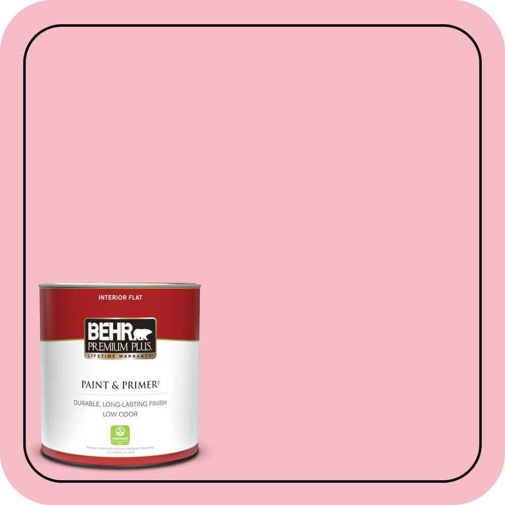 BEHR PREMIUM PLUS #120C-2 Pink Punch Flat Low Odor & Primer