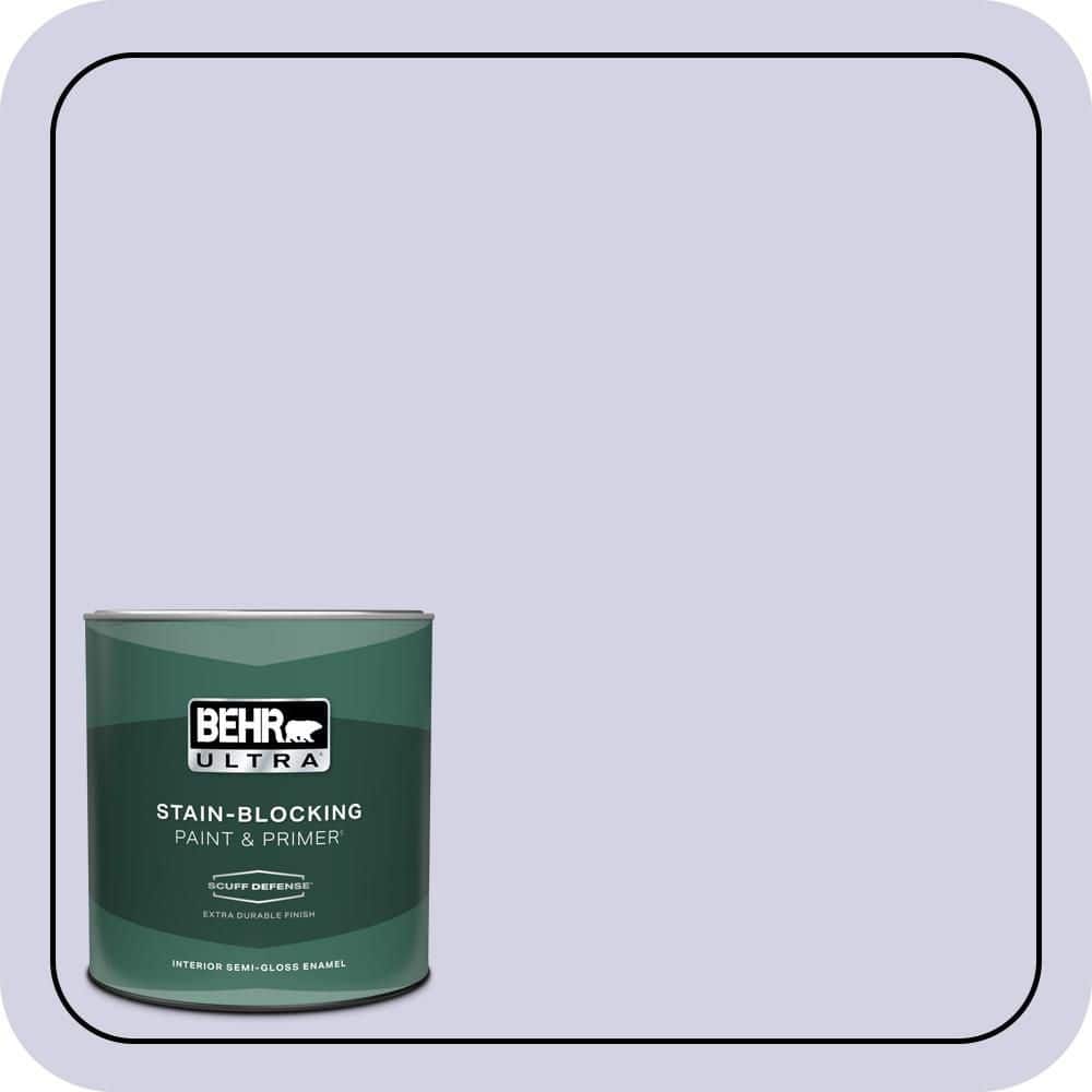 BEHR ULTRA 1 qt. #M550-2 Lavender Memory Extra Durable Semi-Gloss Enamel Interior Paint & Primer (1)