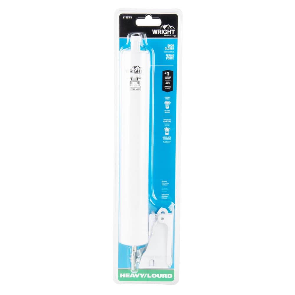Wright Products Pneumatic Closer w/ TS, Heavy Duty, White (2)