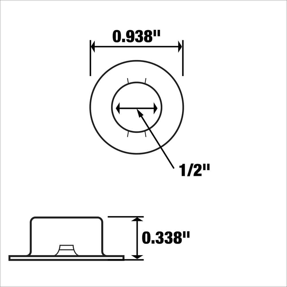 Everbilt 1/2 in. Zinc Plated Axle Hat Nut (4)