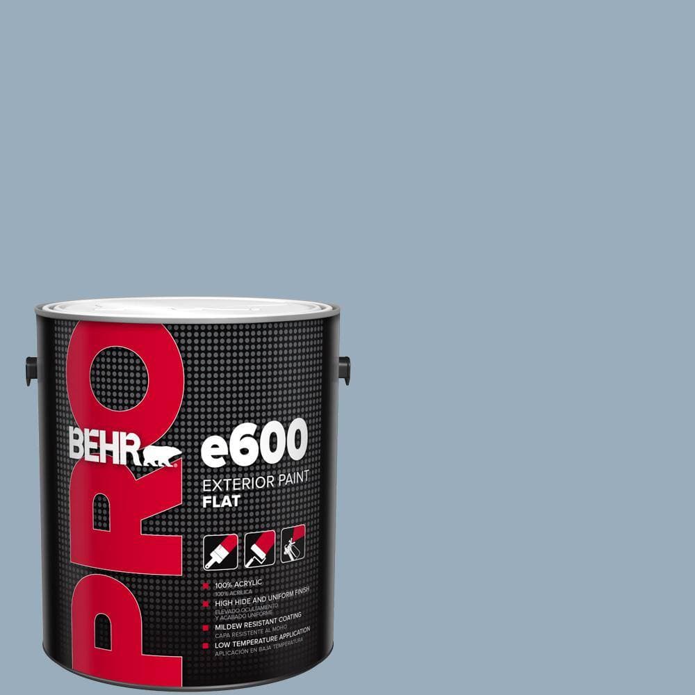 BEHR PRO 1 gal. #S510-3 Ombre Blue Flat Exterior Paint (1)