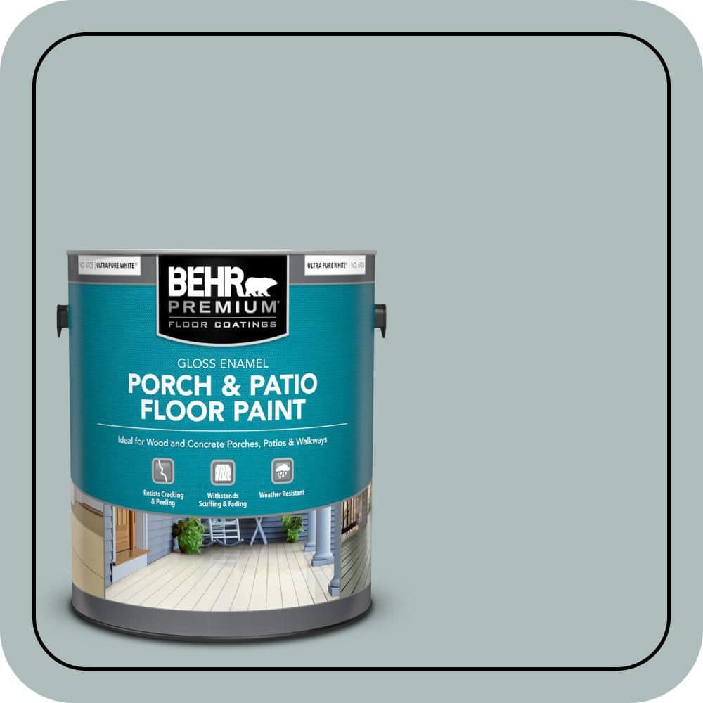 BEHR PREMIUM 1 gal. Home Decorators Collection #HDC-CT-26 Watery Gloss Enamel Interior/Exterior Porch and Patio Floor Paint
