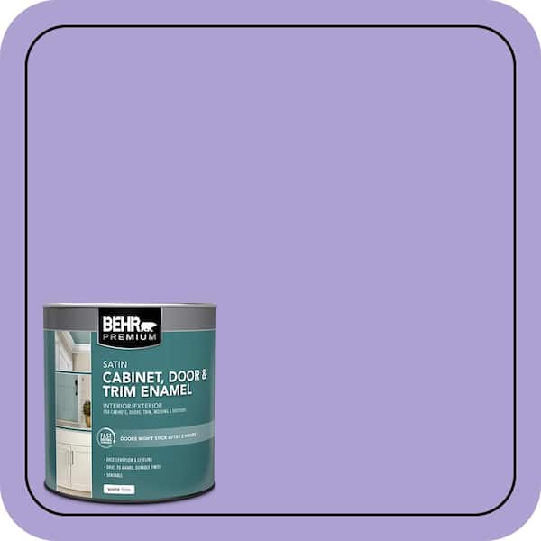 BEHR PREMIUM 1 qt. #P560-4 Magic Wand Satin Enamel Interior/Exterior Cabinet, Door & Trim Paint (2)