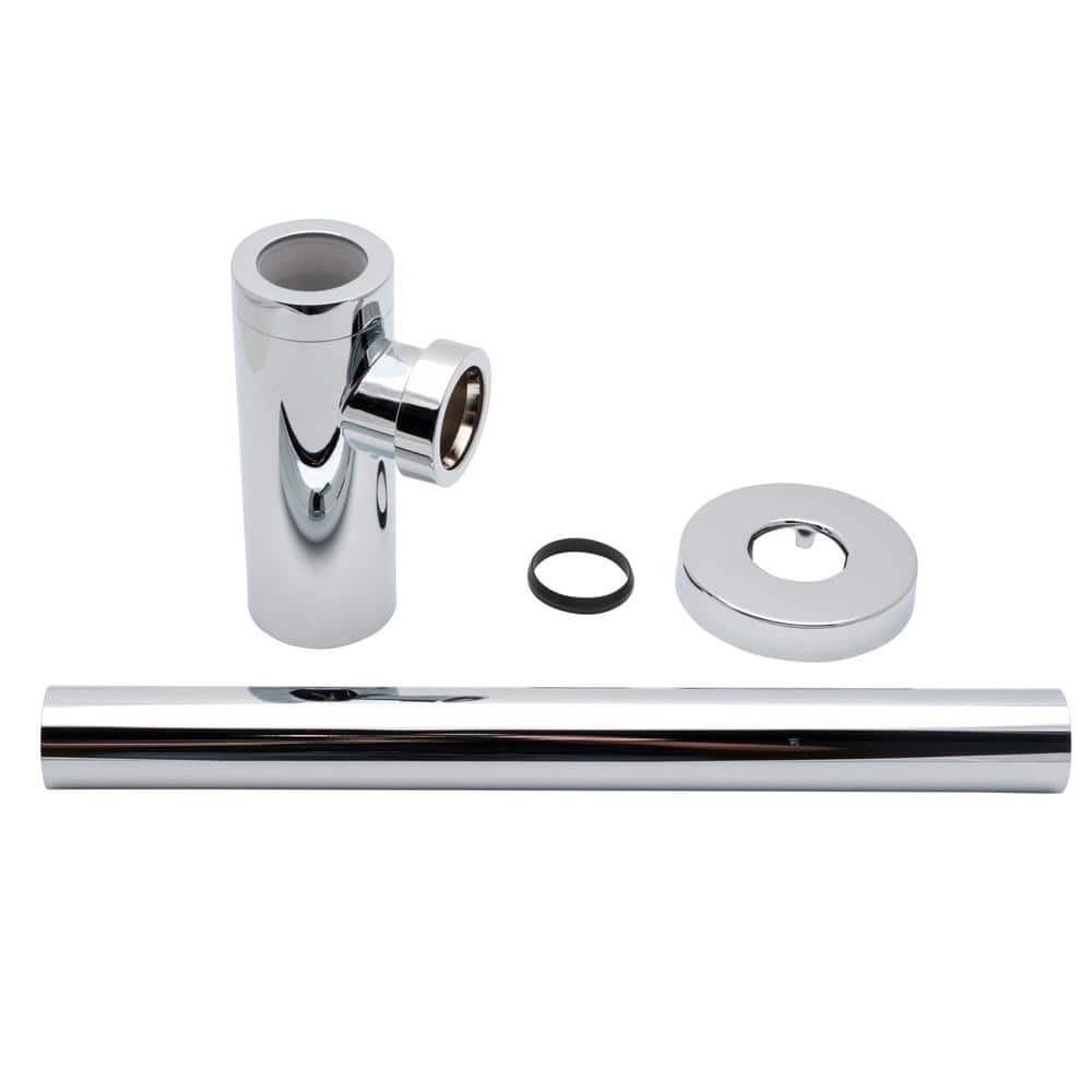 Dearborn Brass 1-1/4 in. Brass Round Bottle Trap in Chrome (3)