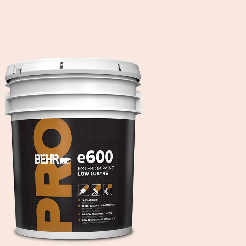 BEHR PRO 5 gal. #RD-W03 My Sweetheart Low Luster Exterior Paint