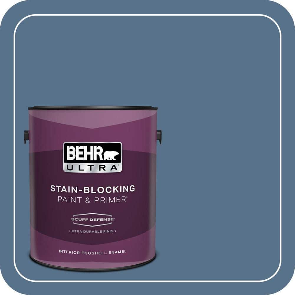 BEHR ULTRA 1 gal. #PPU14-01 Arrowhead Lake Extra Durable Eggshell Enamel Interior Paint & Primer (1)