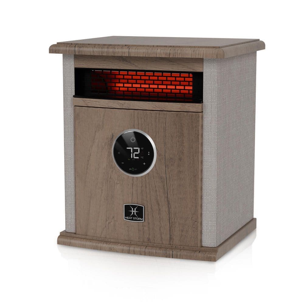 HEAT STORM 1500-Watt Logan Deluxe Portable Electric Convection/Radiant Infrared Compact Space Heater in Tan (1)