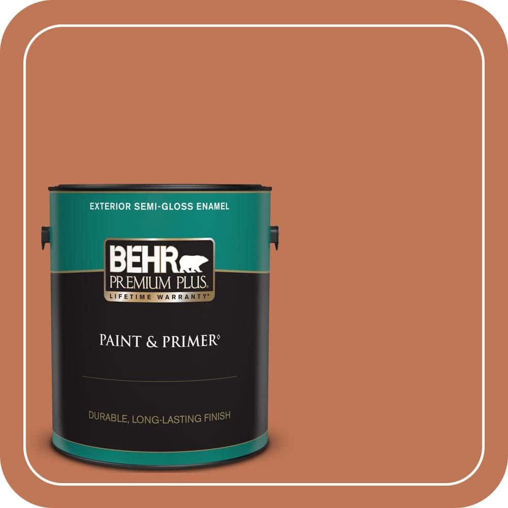 BEHR PREMIUM PLUS 1 gal. #PPU3-01 Moroccan Sky Semi-Gloss Enamel Exterior Paint & Primer