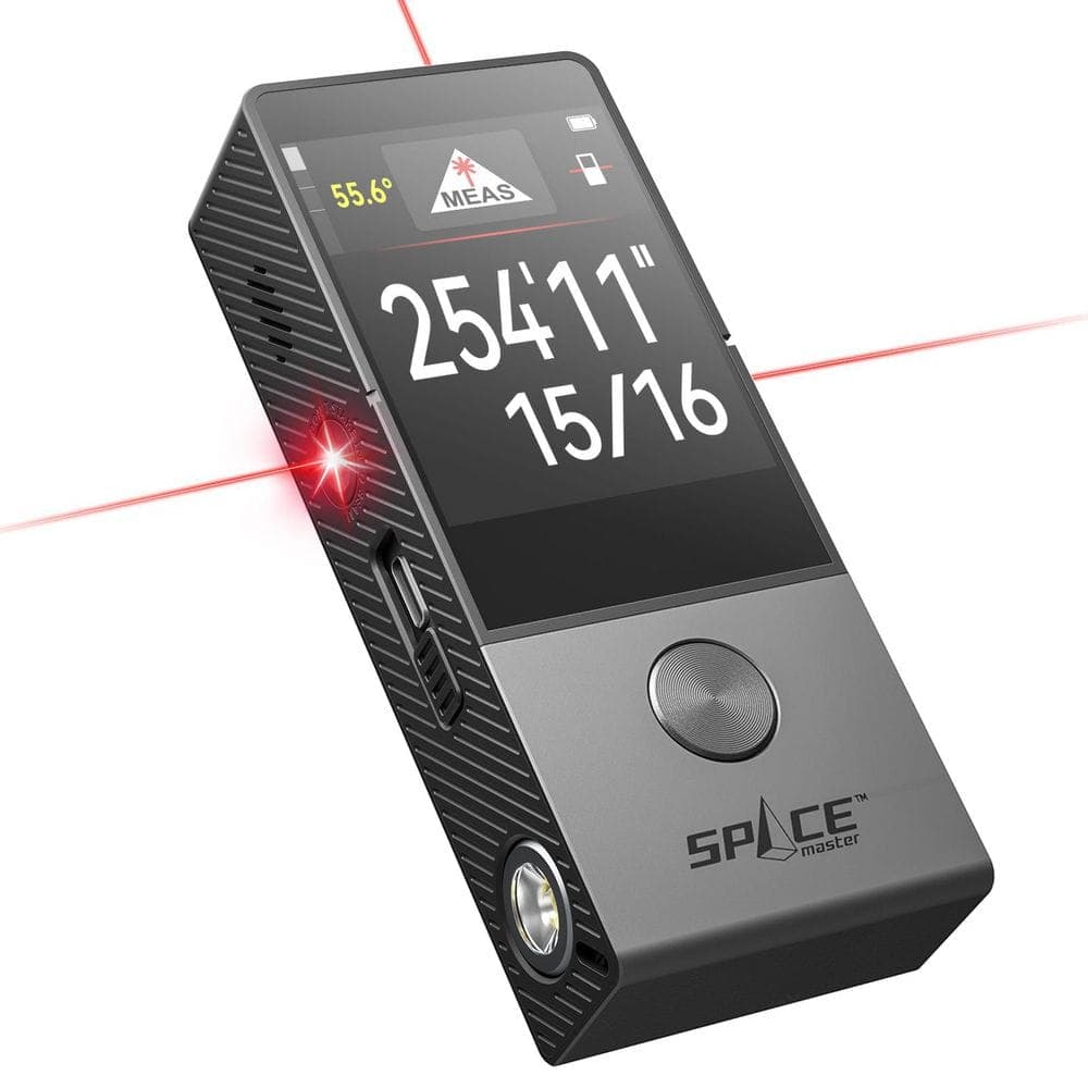 MILESEEY D9 Pro 330 ft. Laser Distance Measuring Tool with Visual Aligning, IPS Touchscreen, P2P, APP Sync Laser Tape Measure