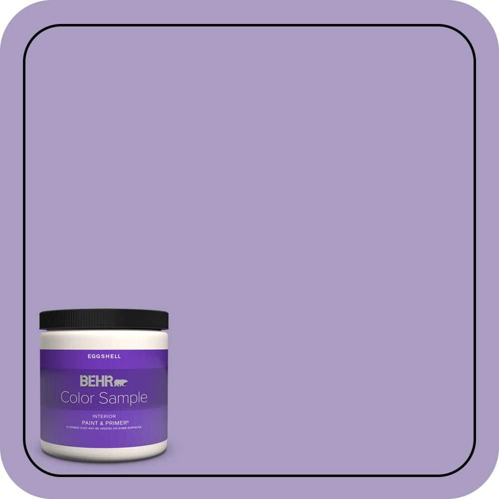 BEHR PREMIUM PLUS 8 oz. #M560-4 Evening Slipper Eggshell Enamel Interior Paint & Primer Color Sample