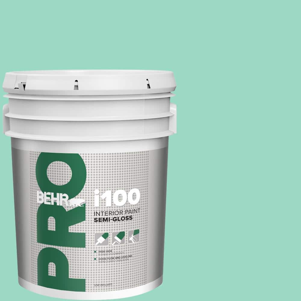 BEHR PRO 5 gal. #HDC-SP16-07 Isabellas Aqua Semi-Gloss Interior Paint