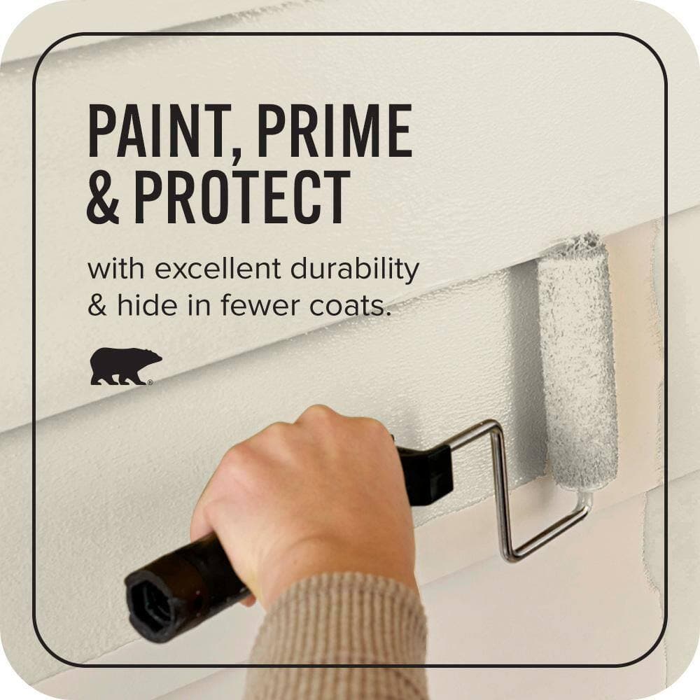 BEHR ULTRA 1 qt. #PPU8-15 Stonewashed Semi-Gloss Enamel Exterior Paint & Primer (3)