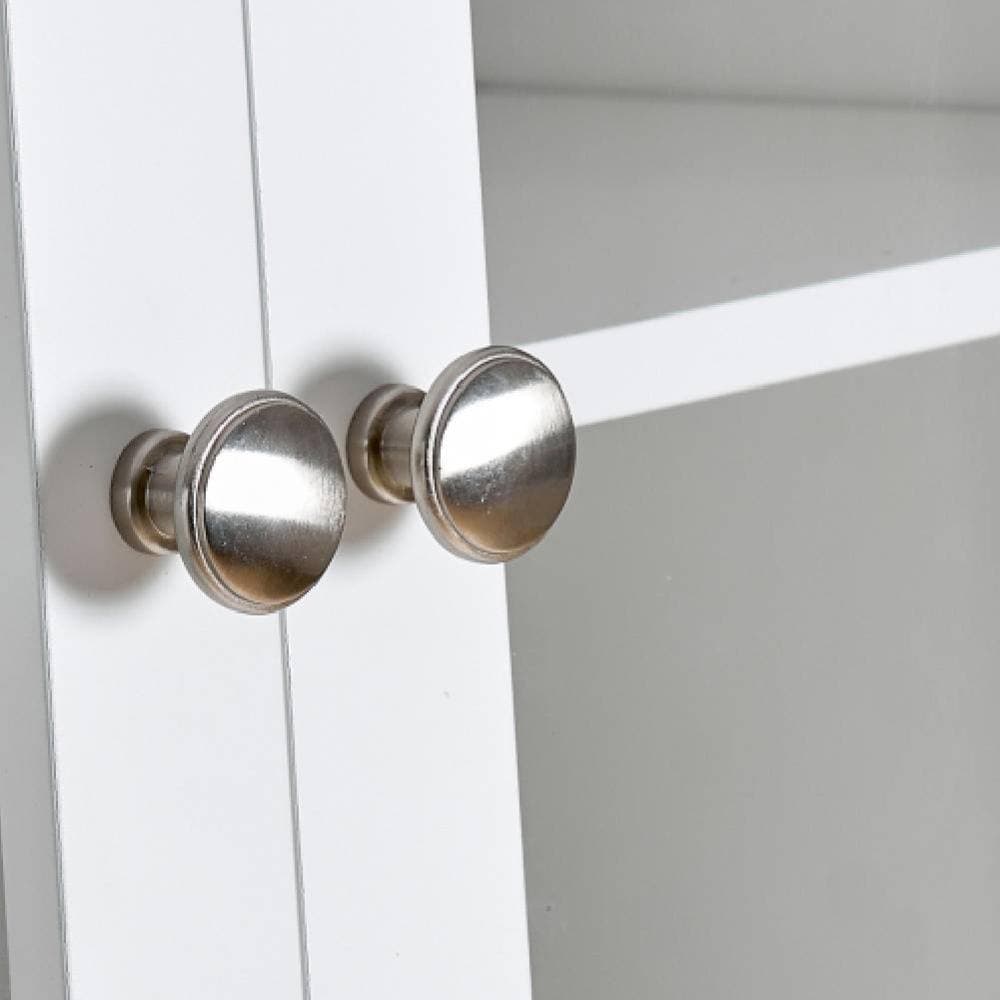Unbranded 23.6 in. W x 11.8 in. D x 66.9 in. H Bathroom White Linen Cabinet (3)