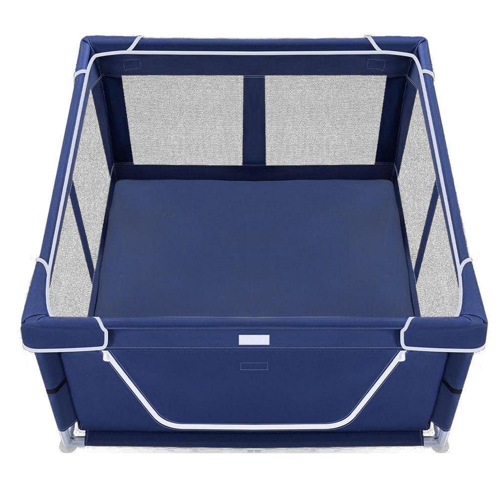 KIWDZFU Puppy Playpen with Gate 42 x 42 x 25.6 in. for Small Dogs Indoor Outdoor Dog Fence Sturdy Safety Thickened Fabric (1)
